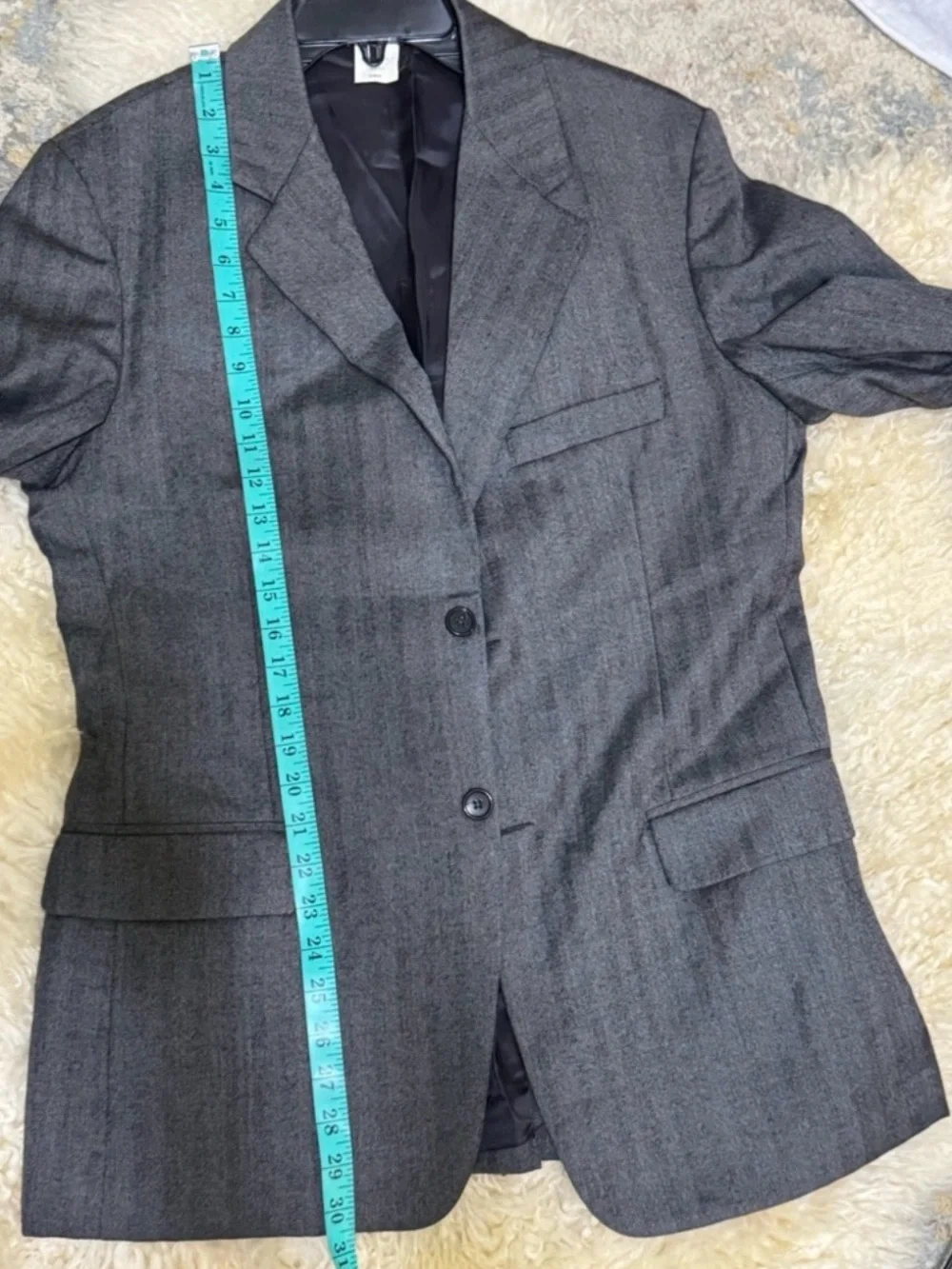 Barneys New York Gray Pinstripe Three-Piece Suit
